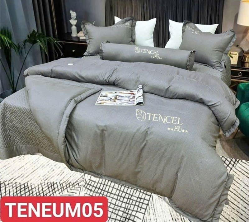 Bộ chăn ga gối Pyeoda Tencel EU xước 5 món M05