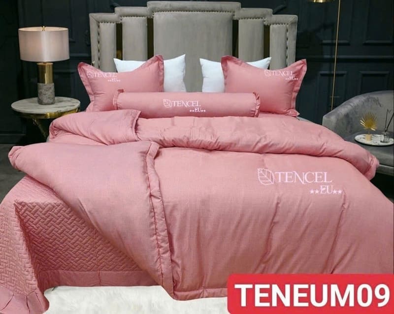 Bộ chăn ga gối Pyeoda Tencel EU xước 5 món M09