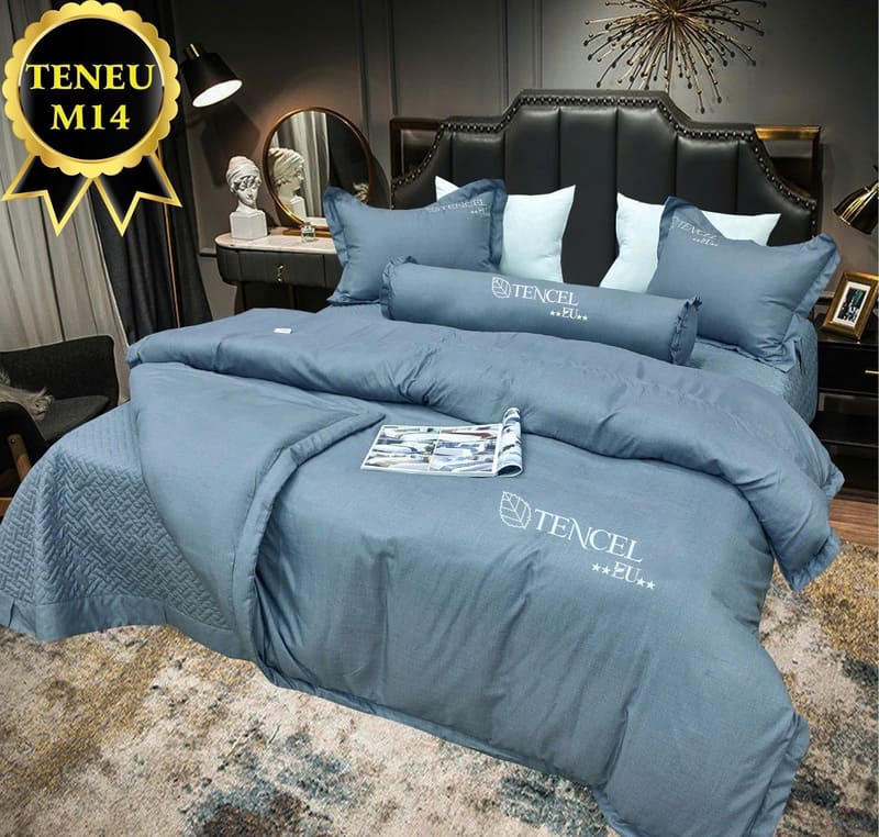 Bộ chăn ga gối Pyeoda Tencel EU xước 5 món M14