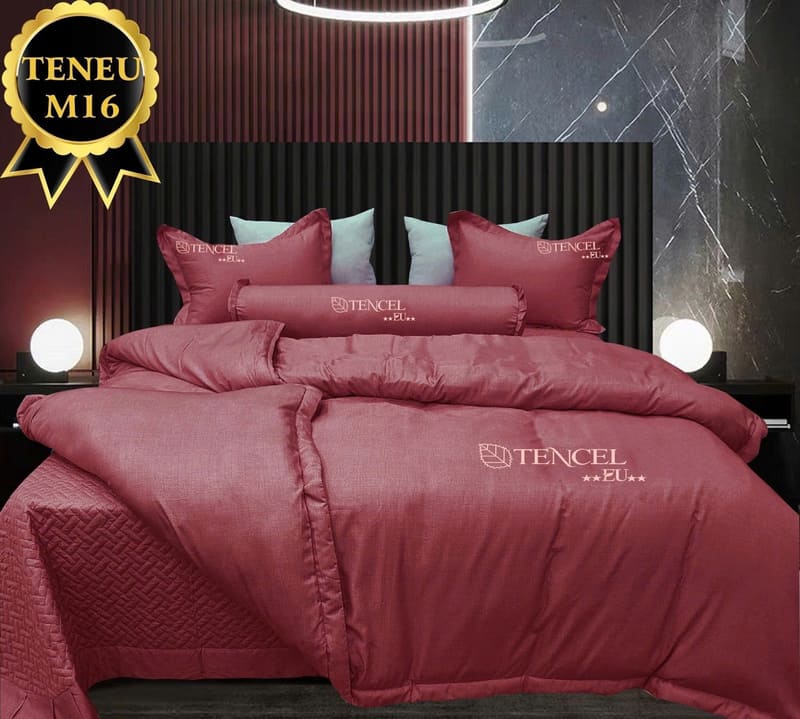 Bộ chăn ga gối Pyeoda Tencel EU xước 5 món M16