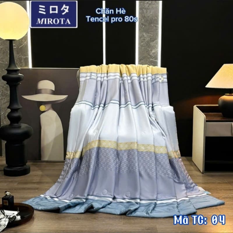Chăn hè Nhật Bản Mirota Tencel Pro 80s mẫu TC 04