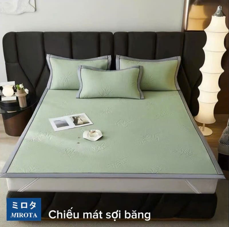 Chiếu mát sợi băng Mirota Nhật Bản màu xanh ban mai